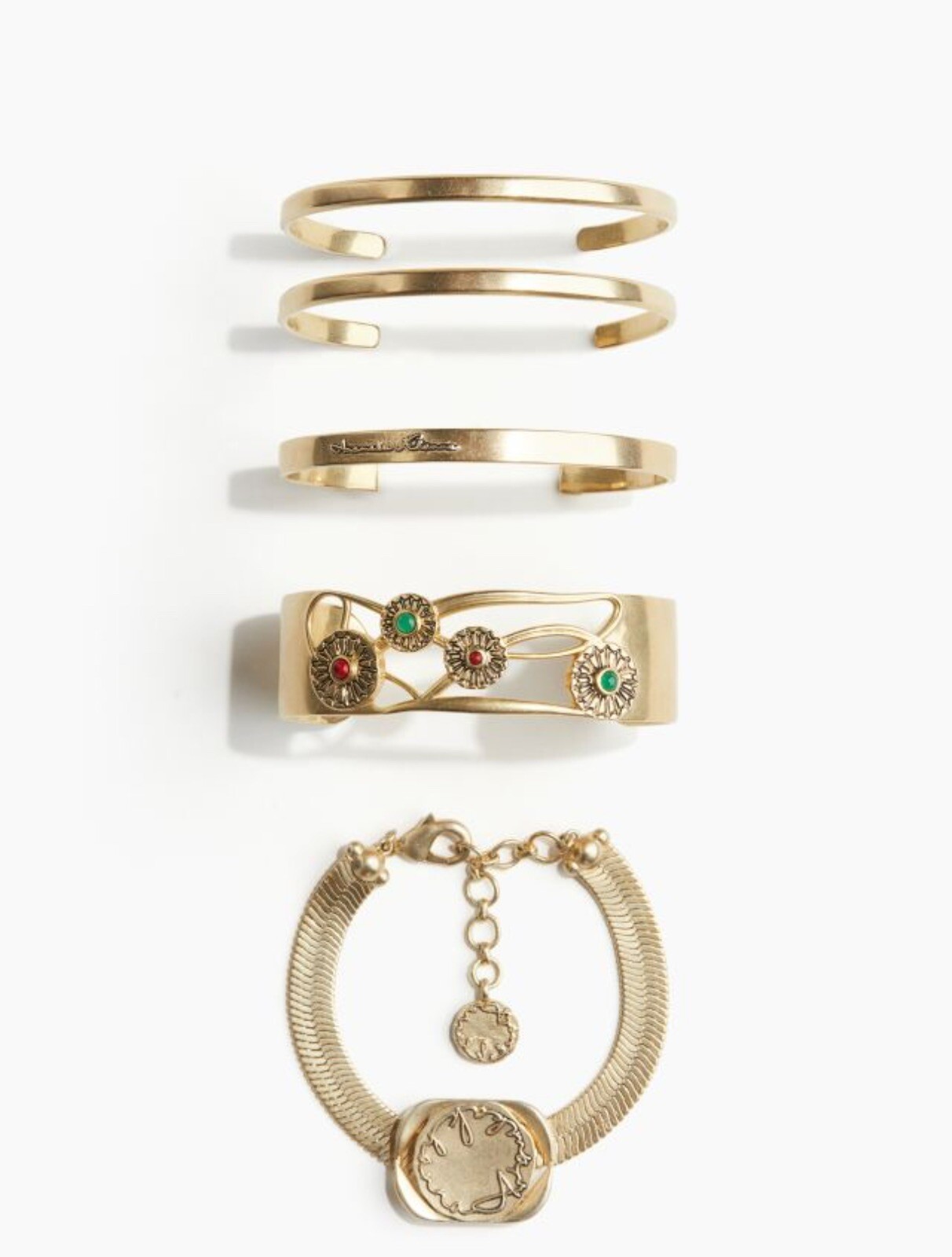 💛ANAMIKA KHANNA H&M 💛Bracelets set of 5 limited edition collectible XS/S