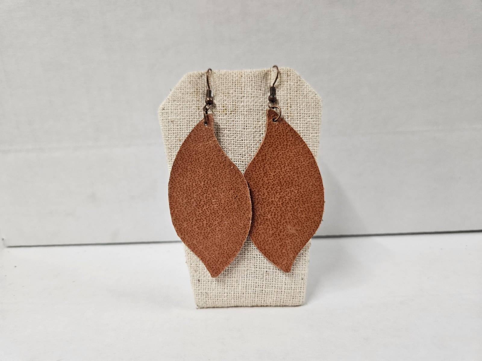 Handmade Leather Earrings Bulk Lot New 30 Pair Dangle Feather Shape