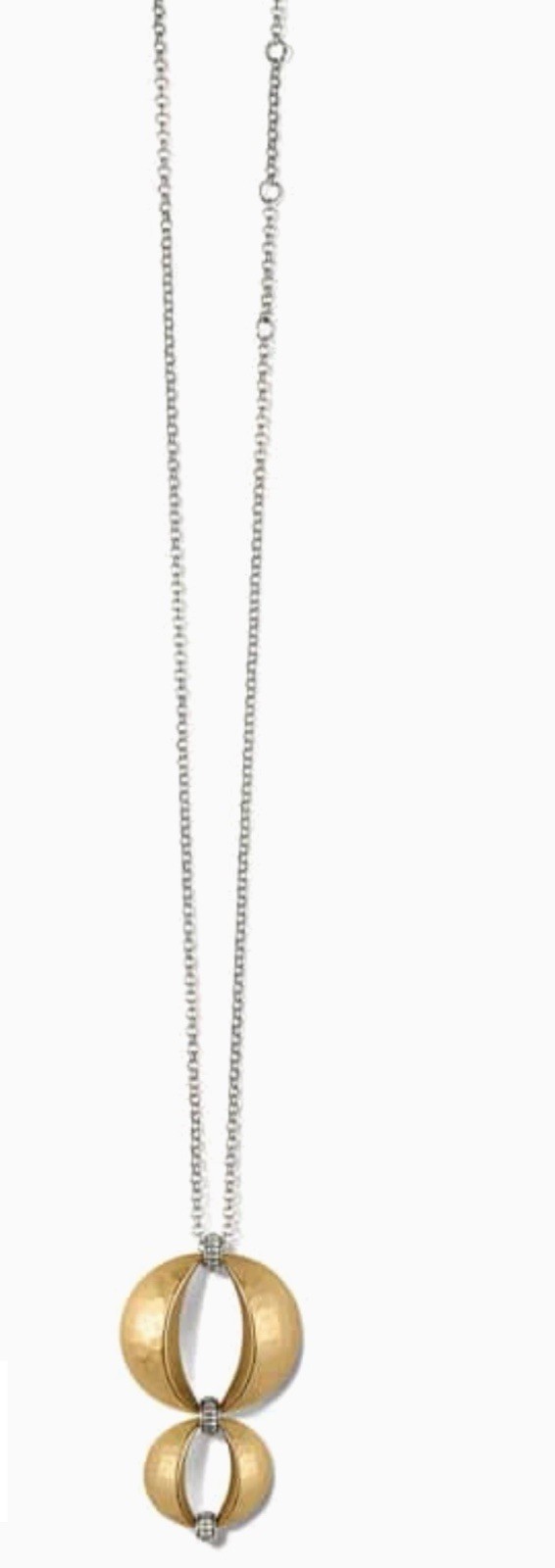 Brighton Mystic Moon Sol E Luna Brushed Gold 2 Tone Pendant Necklace NWT $118