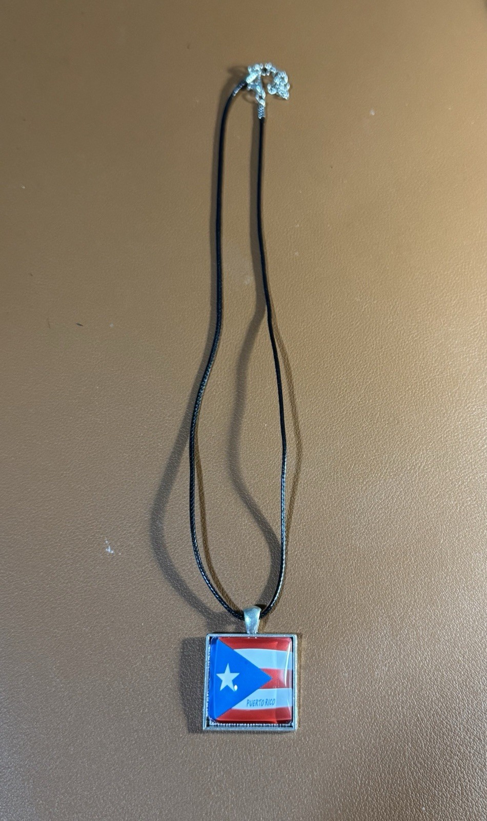 Puerto Rico Necklace with Flag