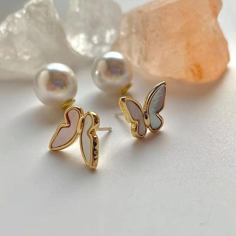 kate spade Fashionable lapis lazuli pearl butterfly earrings – adorable