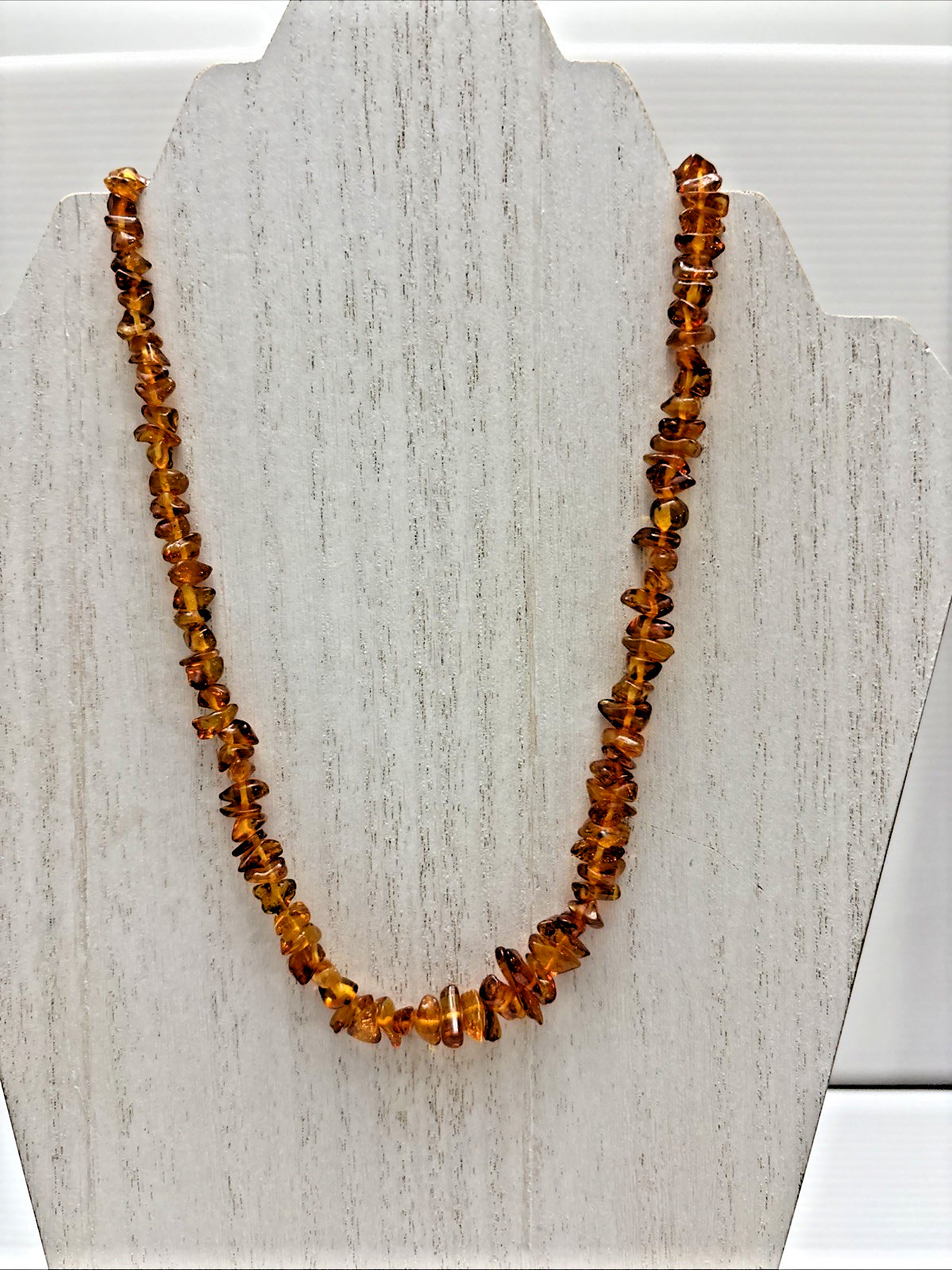 Baltic Amber Stone Necklace 18 1/2 Inches Long – 11.7 Grams Jewelry Fashion
