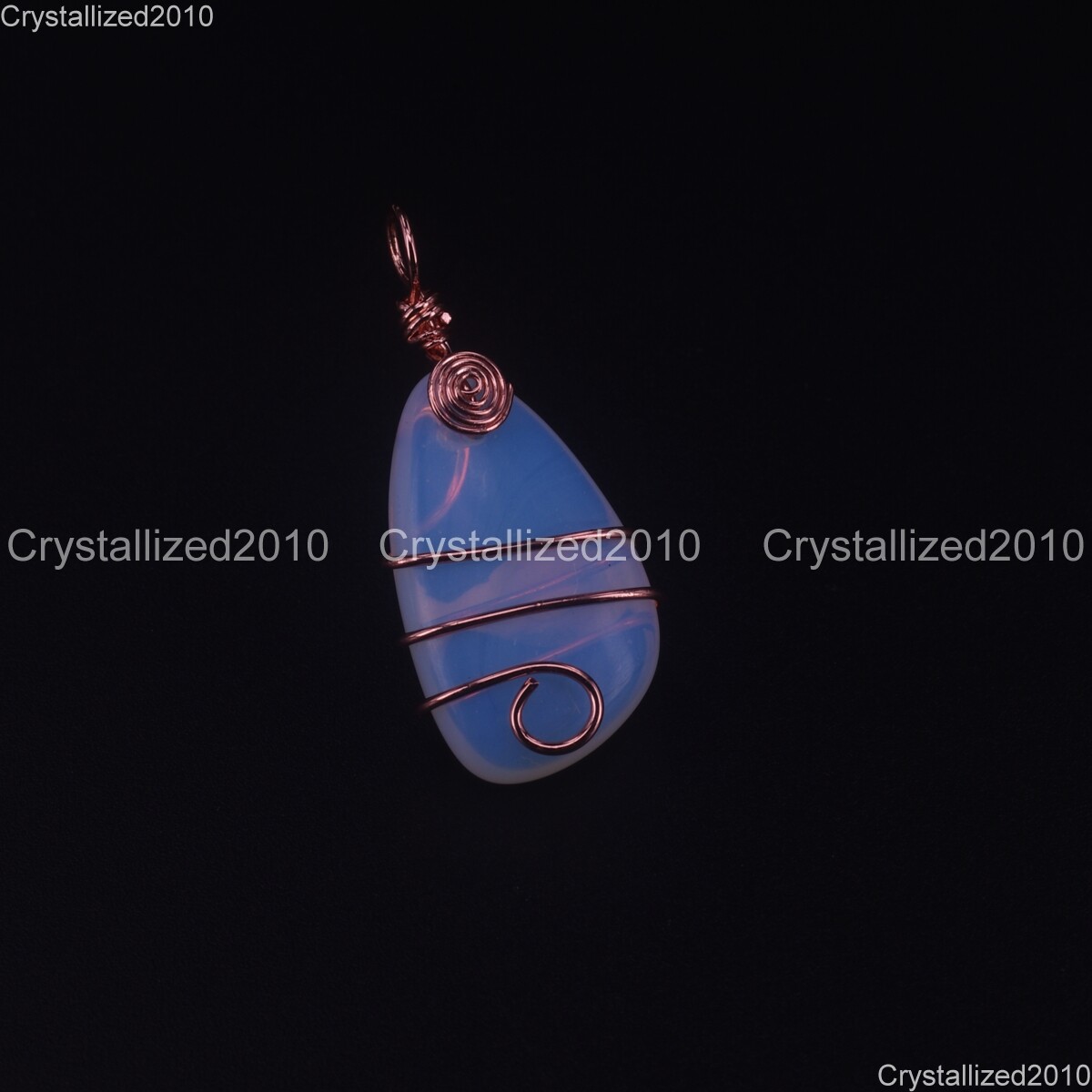 Natural Gemstones Teardrop Drop Handmade WireWrap Healing Reiki Beads Pendant