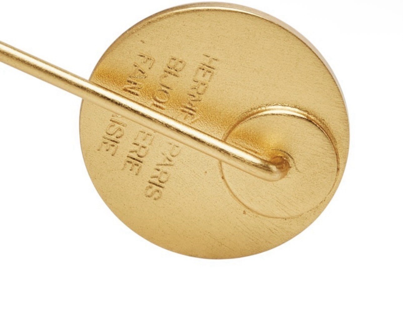 A64-1258 Hermes Gold Brooch