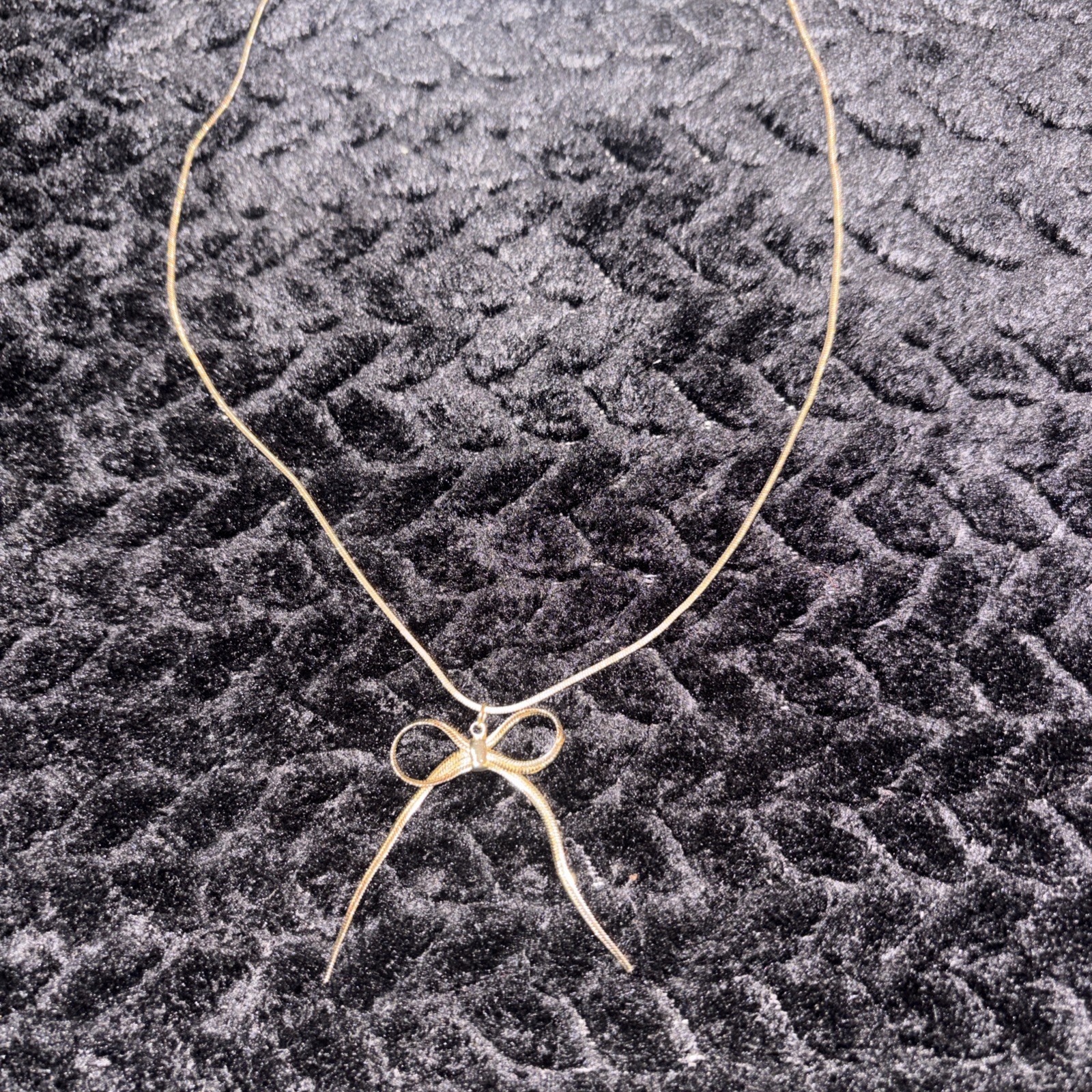 Altar’d State Bow Tie Gold Necklace NWT