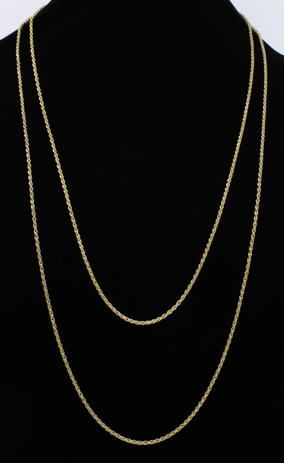 New Mens Womens Plated Gold Rope Chain Necklace 3mm 26″ or 32″ #N2707