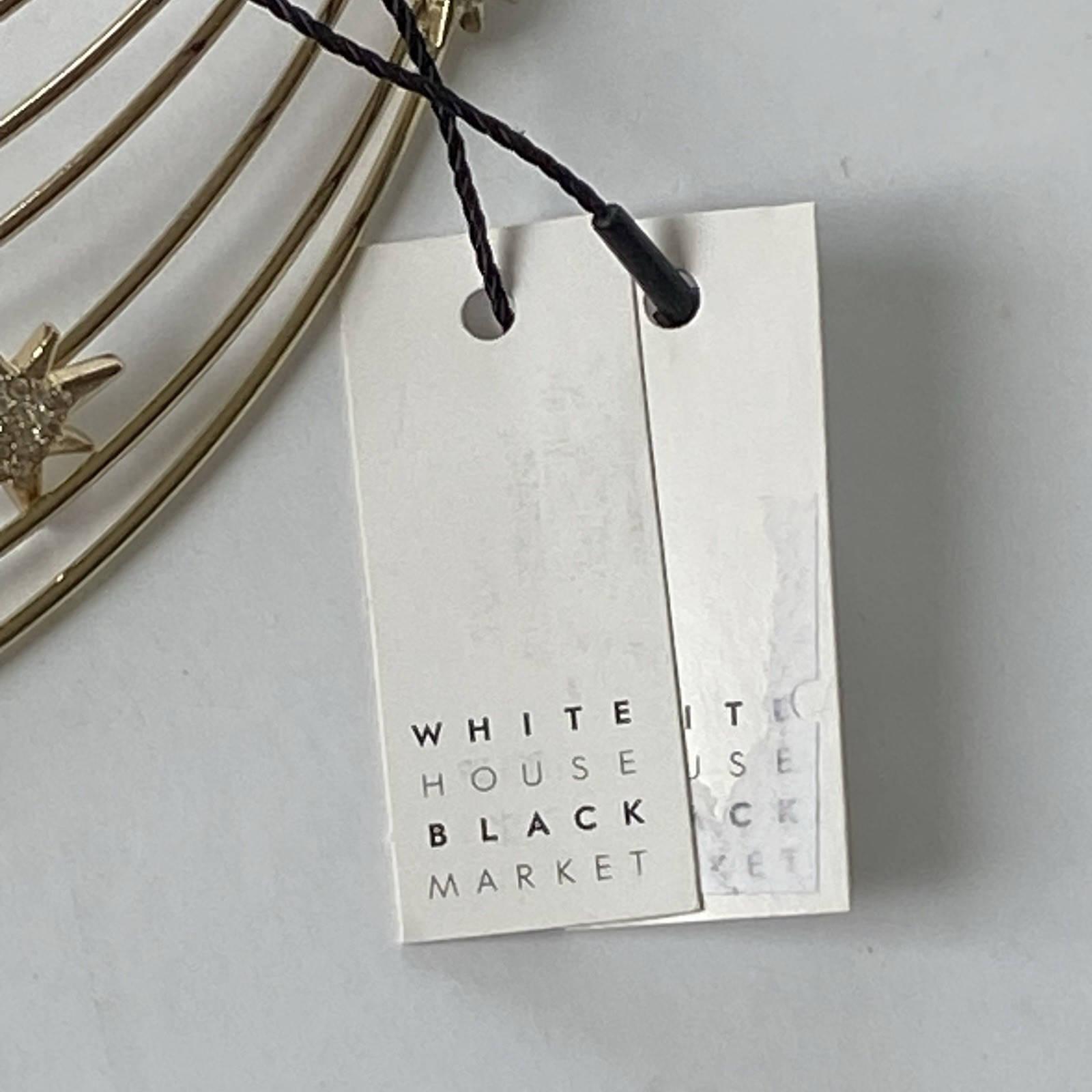 White House Black Market Necklace NWT Collar Bib Cubic Zirconia Stars NEW $55