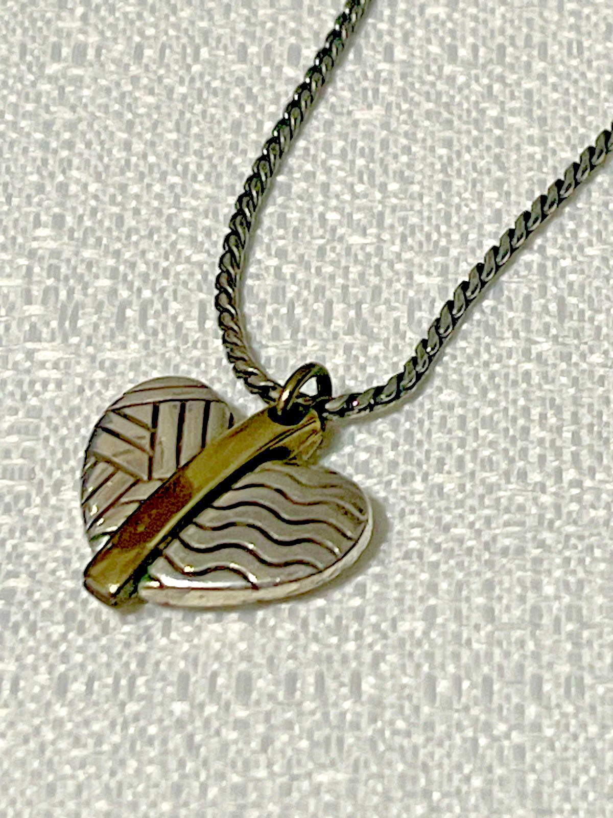 Brighton Acoma Mixed Metals Heart Pendant Necklace