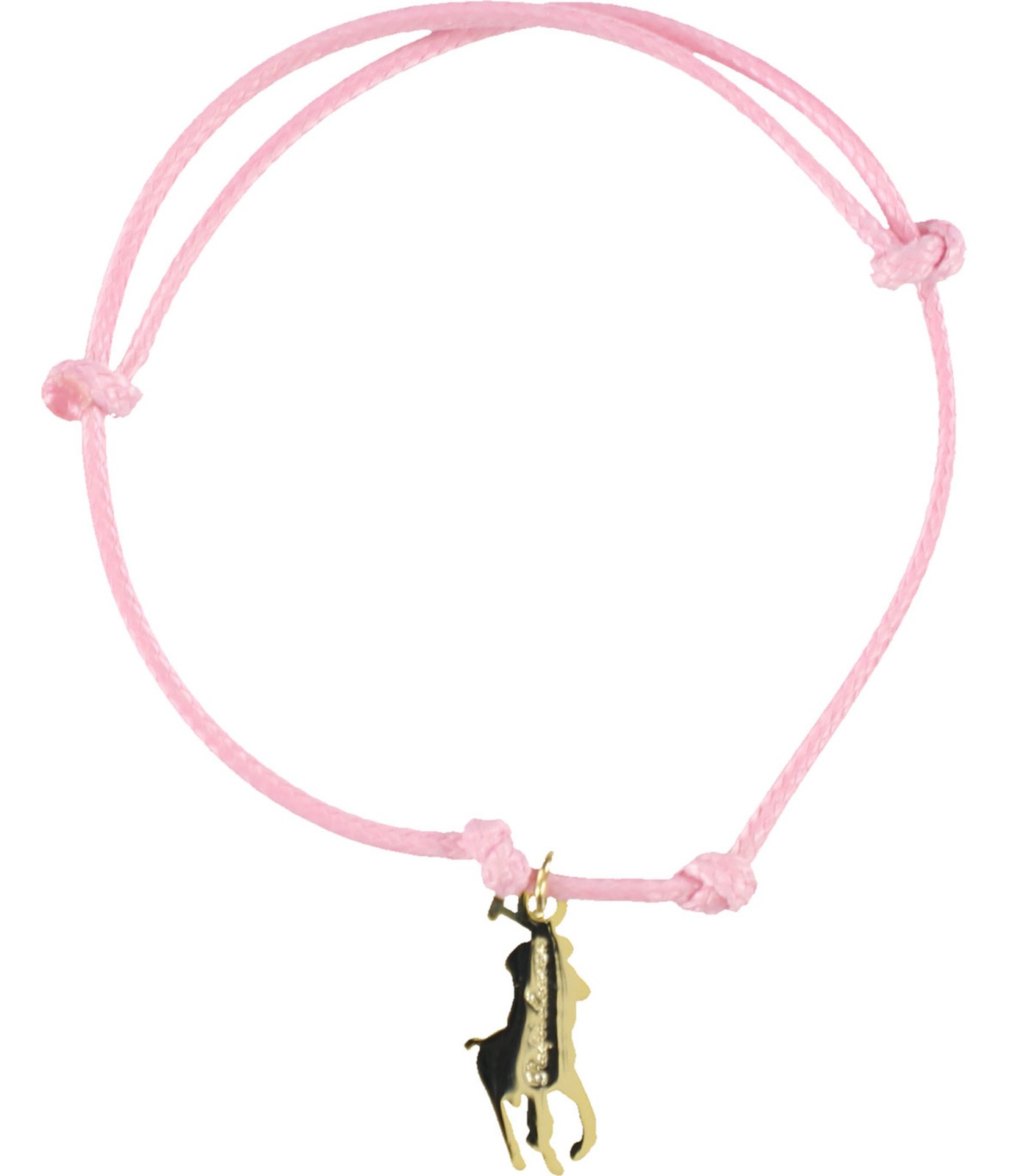 Ralph Lauren Unisex-Adult Pink Pony Charm Bracelet, Pink, One Size