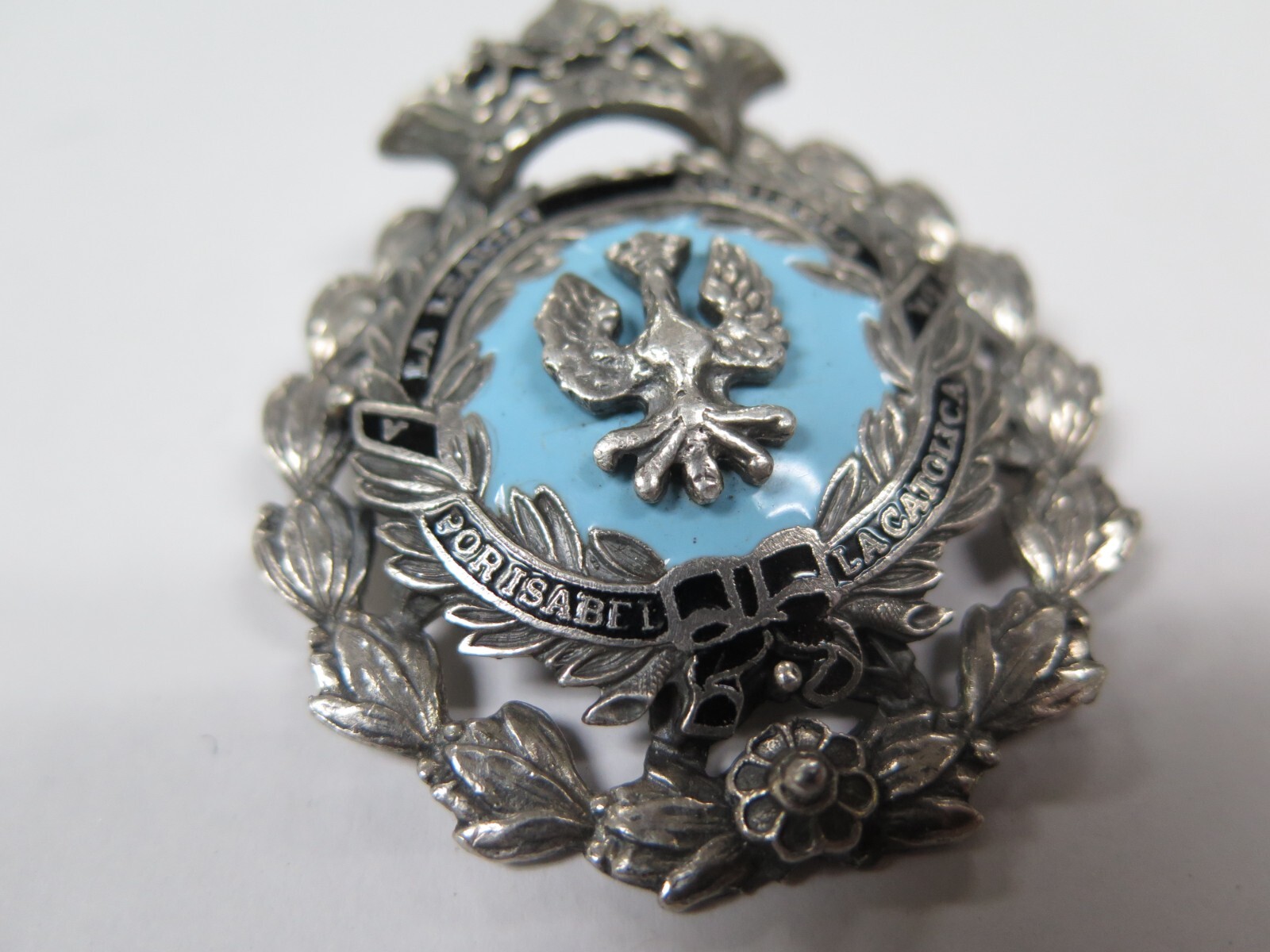 VTG CORO LA LEALTAI ACRISOLA POR ISABEL LA CATOLICA Eagle Crest Crown BROOCH