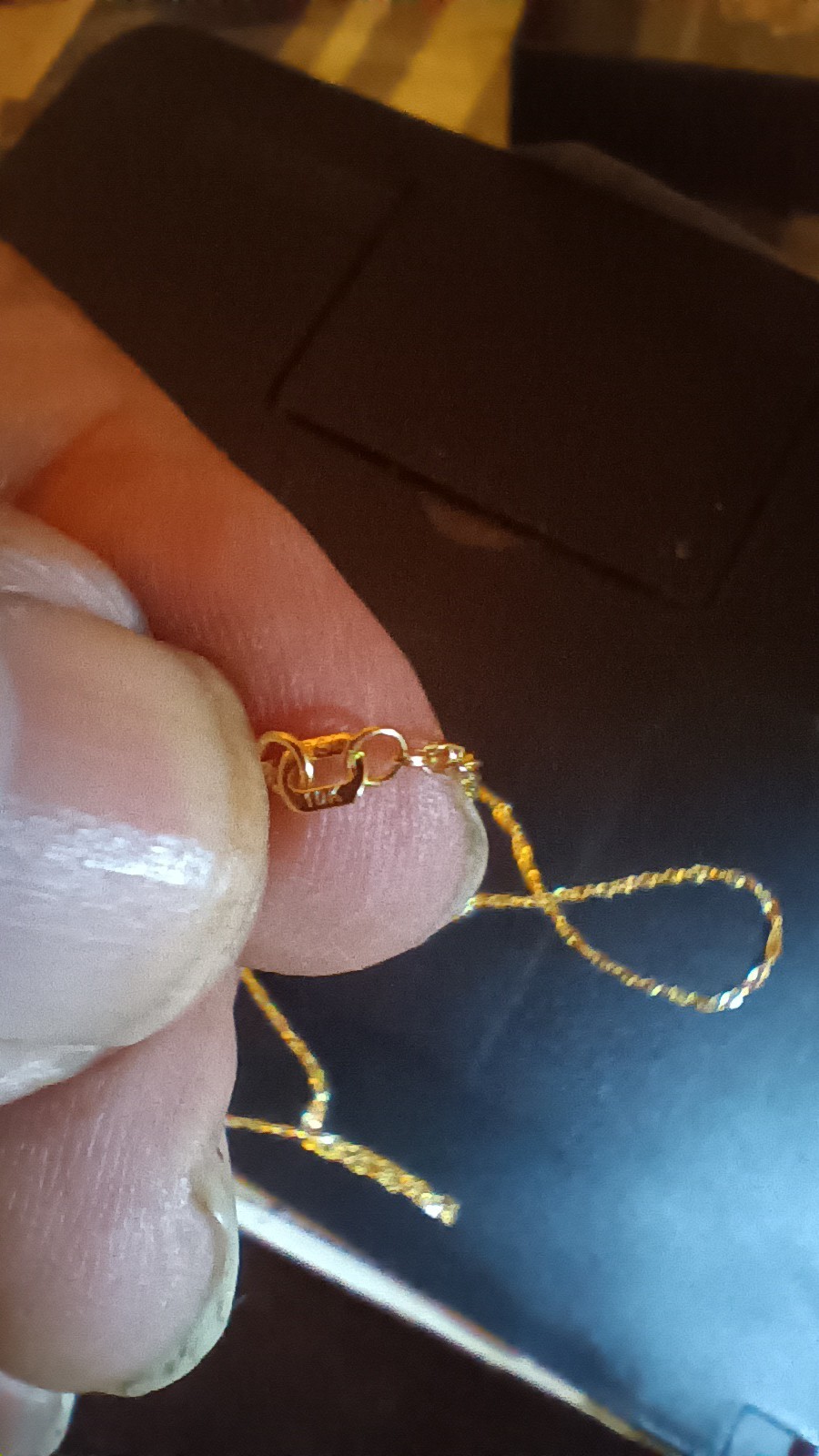 10k Solid Gold Lose Rope Chain Necklace, Lobster Clasp, Chain Style, No Stone