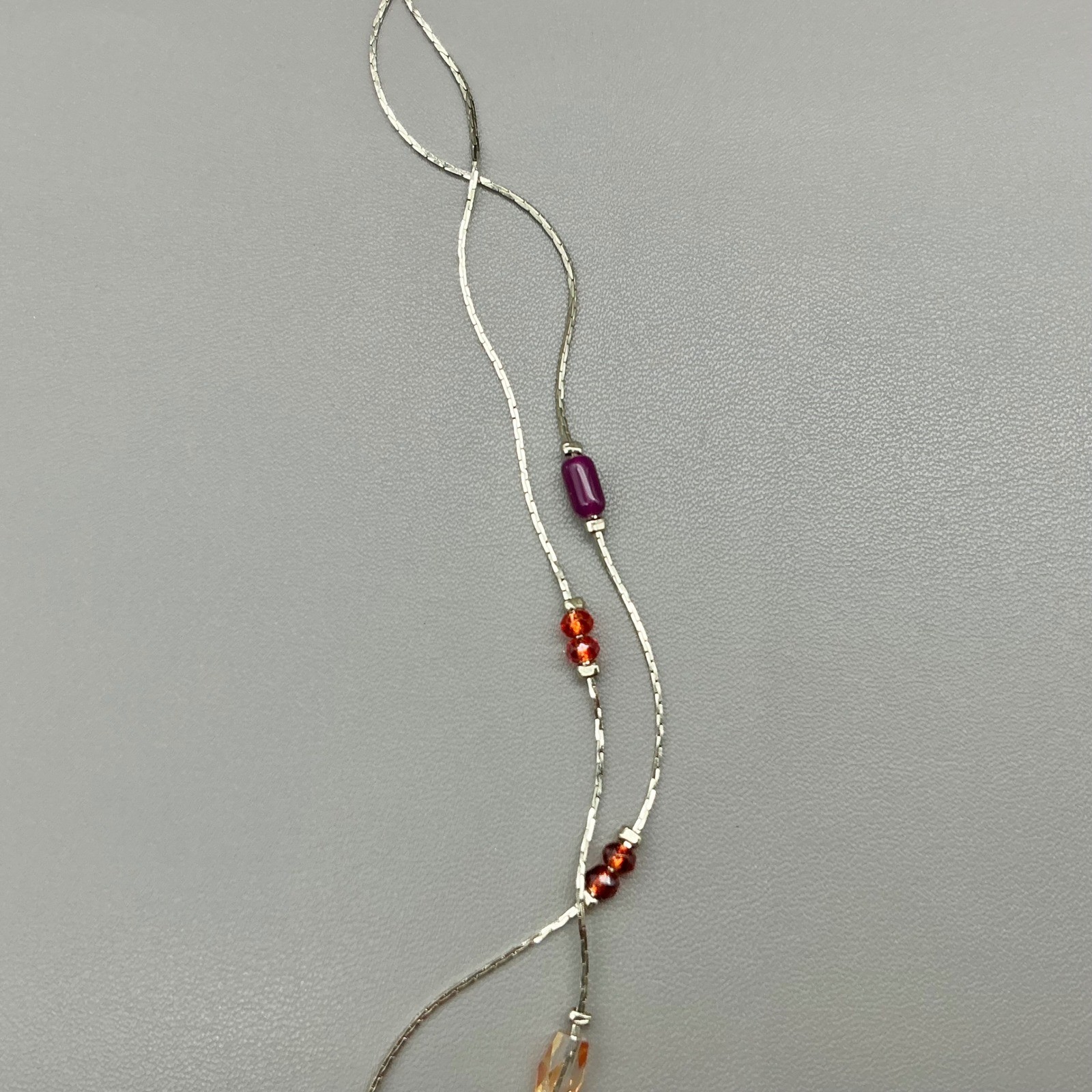 Loft Necklace Womens Gold Tone Beaded Multi Strand Long Layered Boho 28 Inch