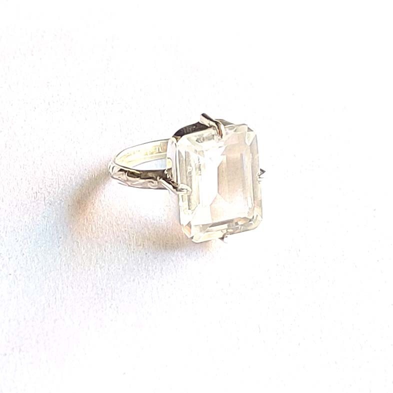 Crystal Quartz 925 Sterling Silver Handmade Dainty Fine Ring All Size Available
