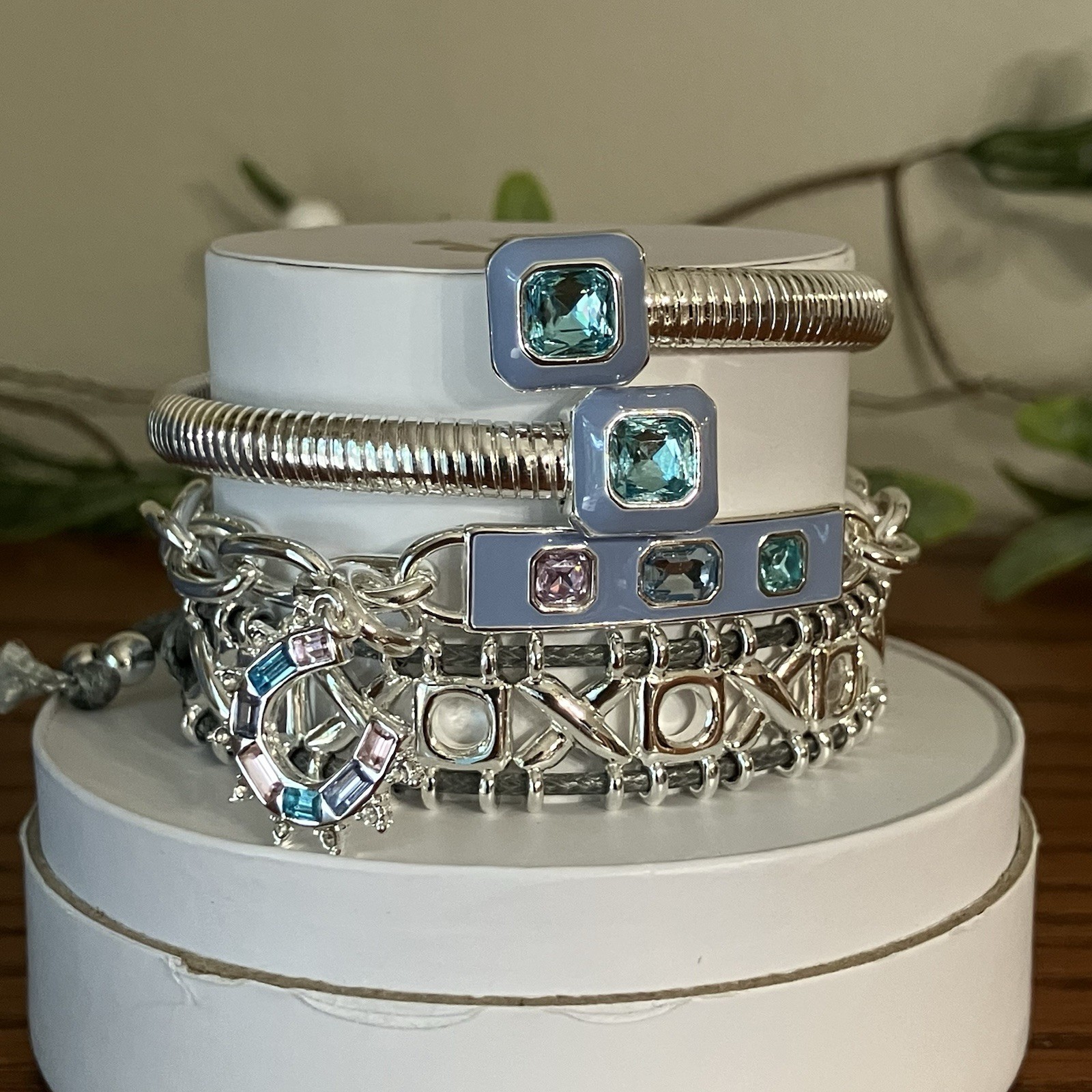 Bomb Party Spring Stacks 2026 Blessed And Protected Horseshoe Bracelet Silver