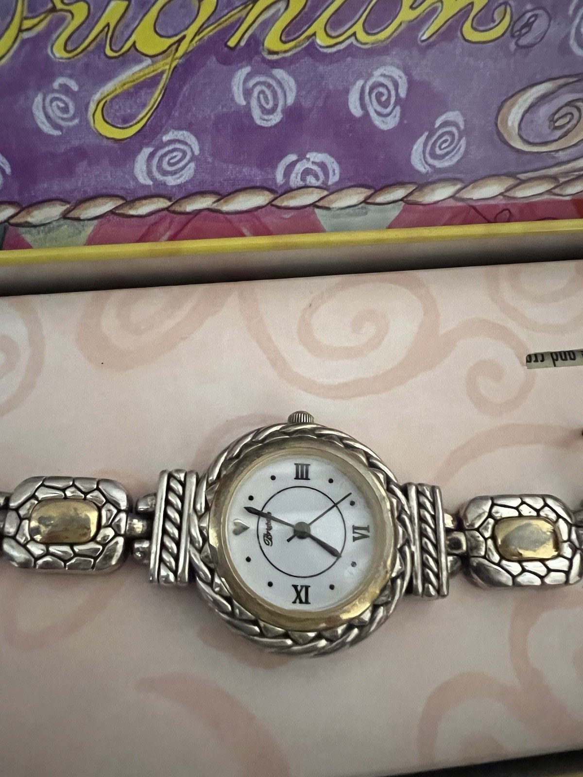 Brighton Preowned Bracelet With Box Needs Battery. Gold And Silver