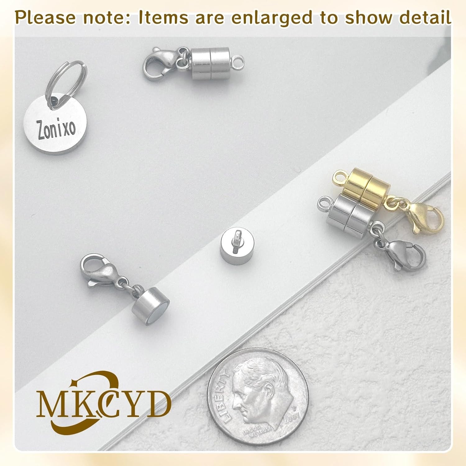 Versatile Magnetic Necklace Extenders – Gold & Silver Lobster Clasps for Jewelry