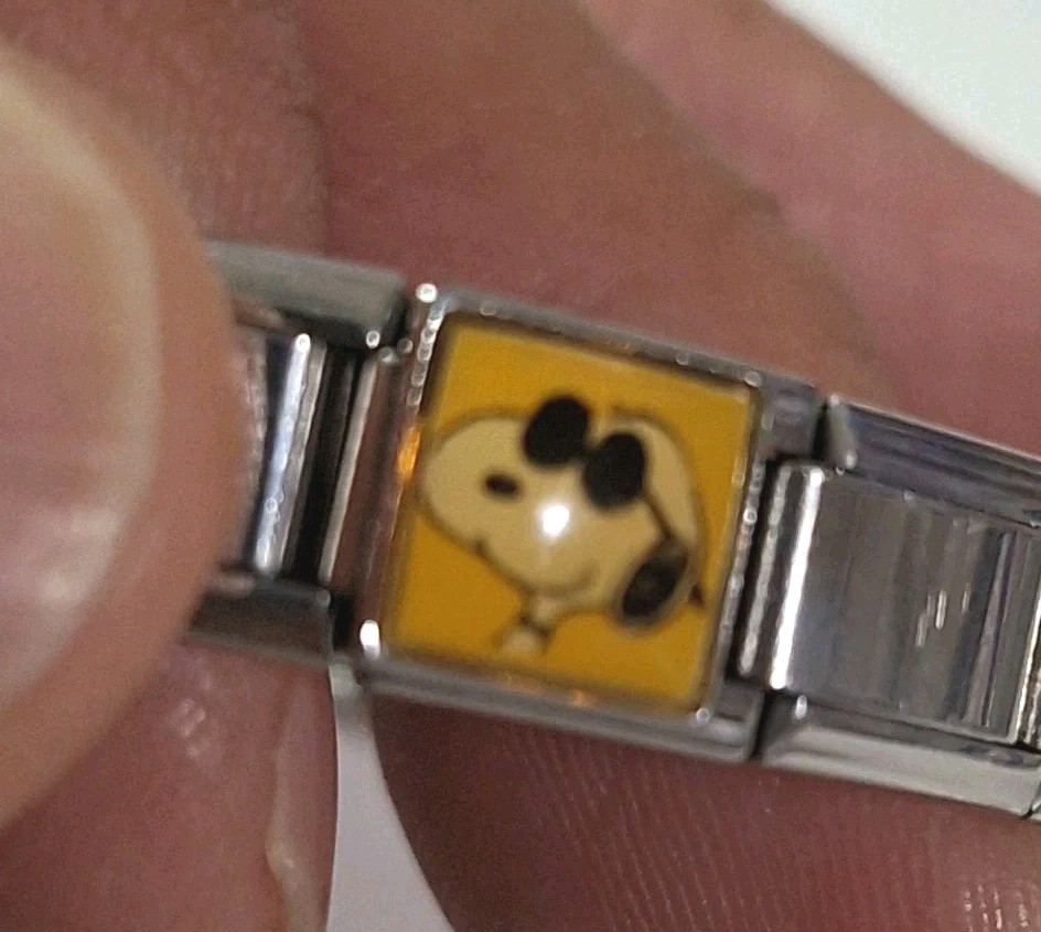 Vintage Snoopy Enamil Charms Casa D’Oro Watch Uberry Stainless Works New Battery