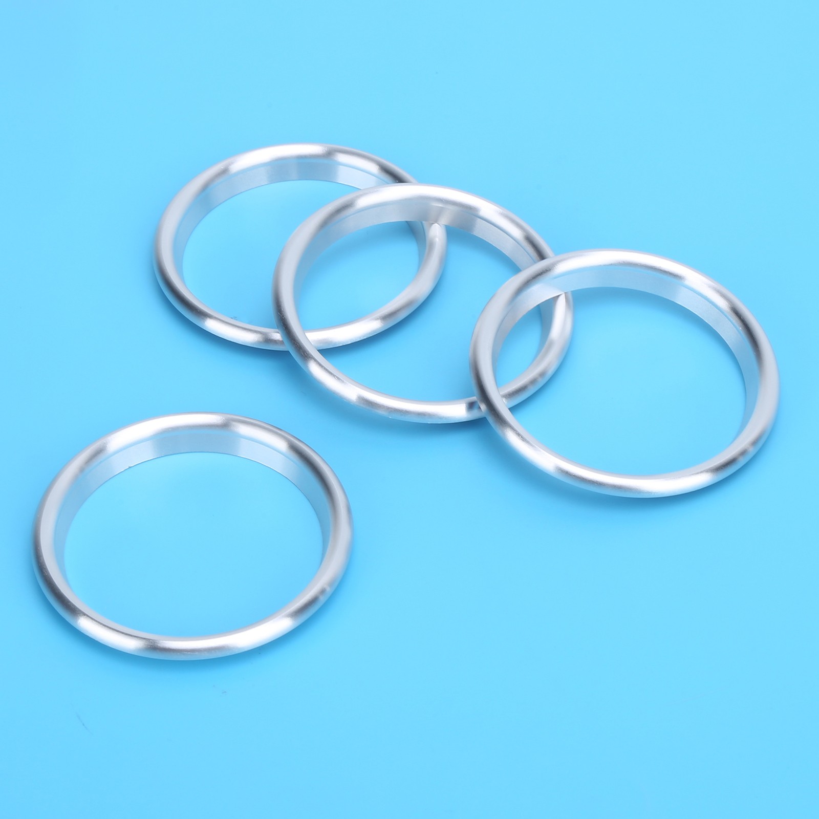 4pcs Silver Aluminum Alloy Air Outlet Ring For 2014-2019 TFTB