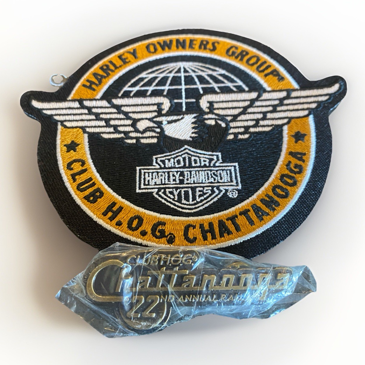 Harley Davidson Chattanooga Rally Club HOG Harley Owners Group Pin + Patch NEW