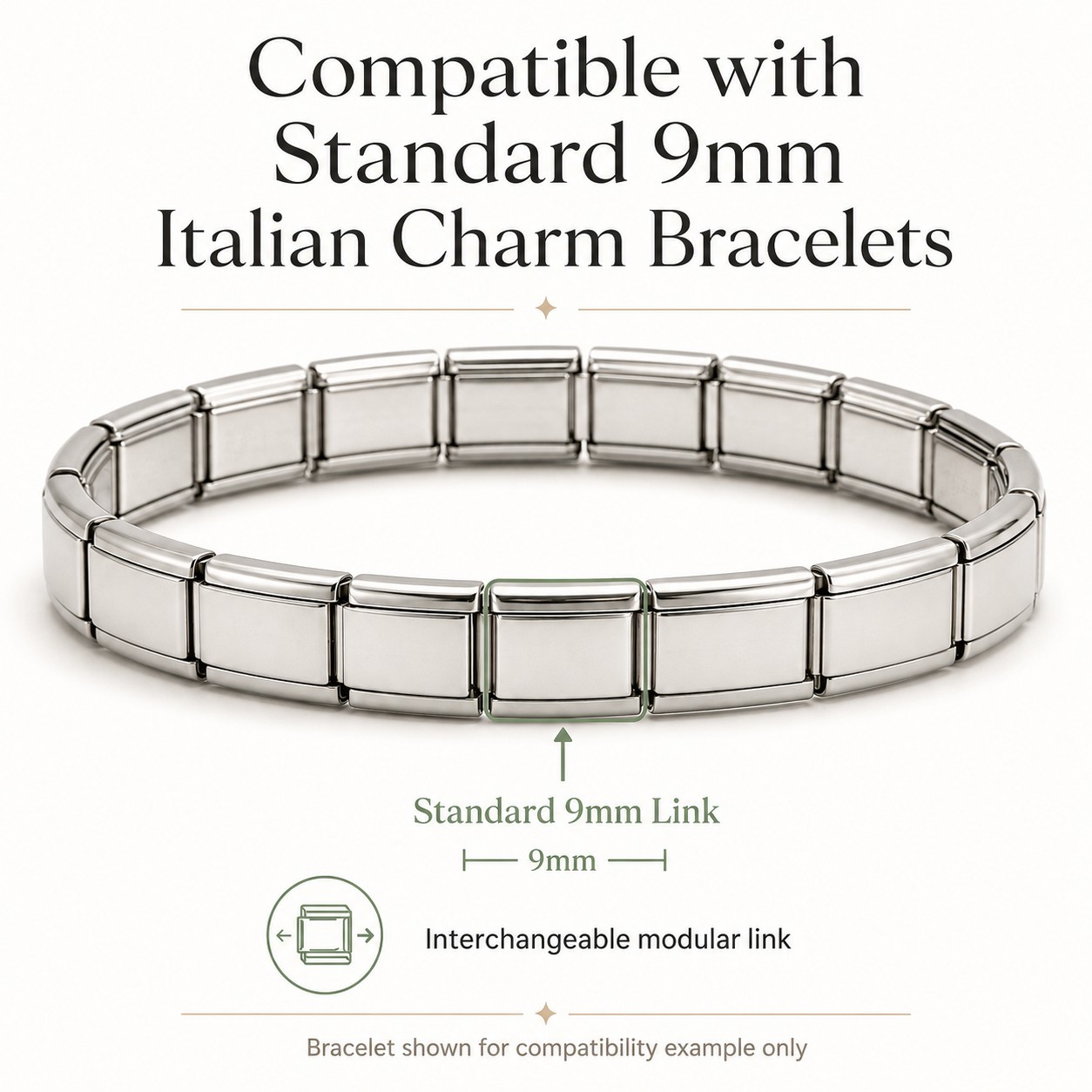 I Love Ice Skating Enamel 9mm Italian Charm Bracelet Link Winter Sports Skate