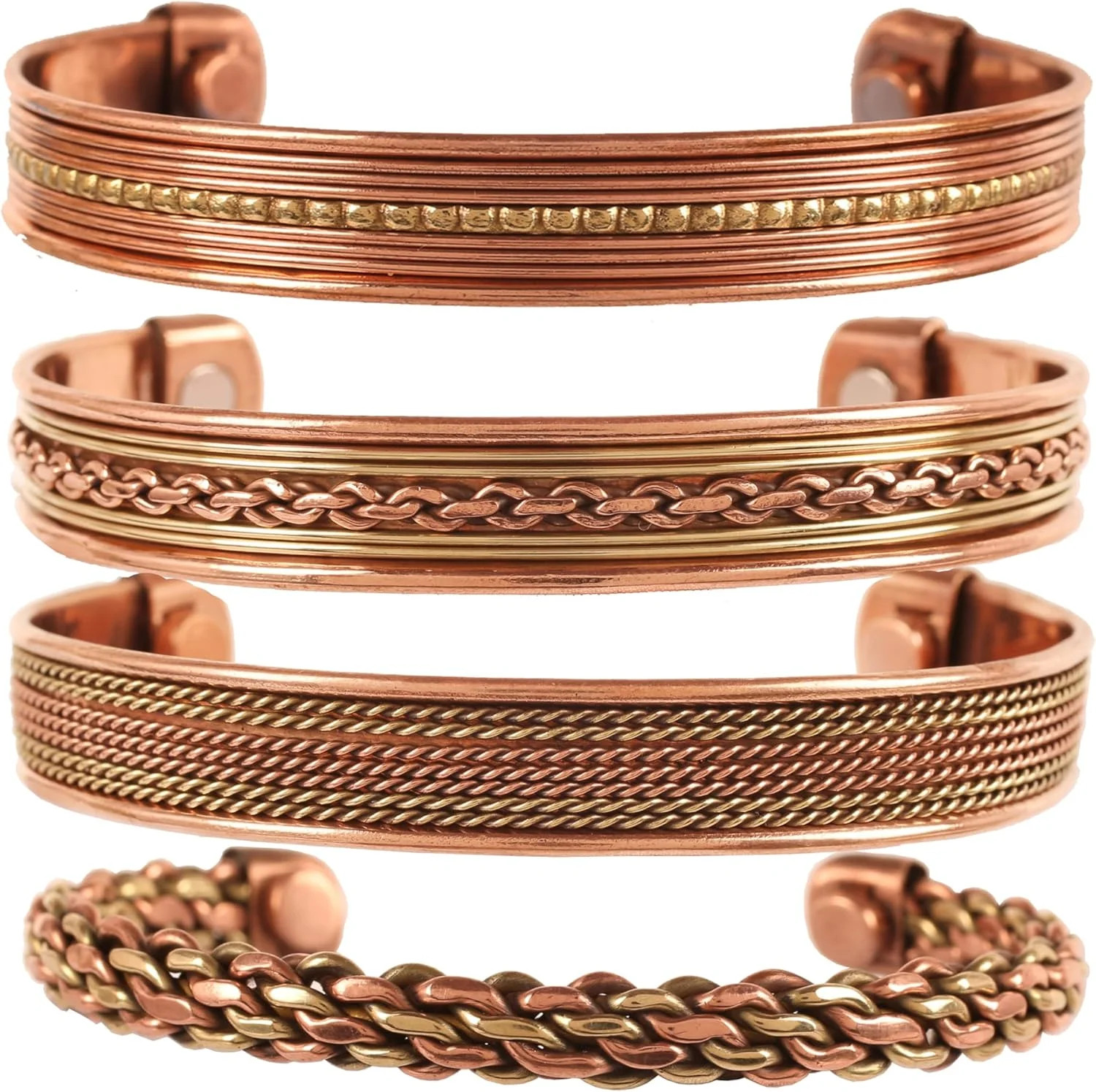Touchstone copper bracelets | gift for men women |adjustable 100% pure solid rea