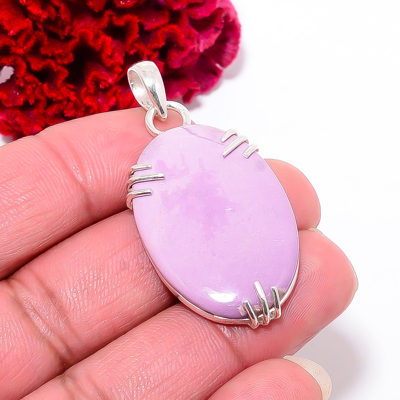 Phosphosiderite – Argentina Handmade 925 Sterling Silver Pendant 1.79″ P45