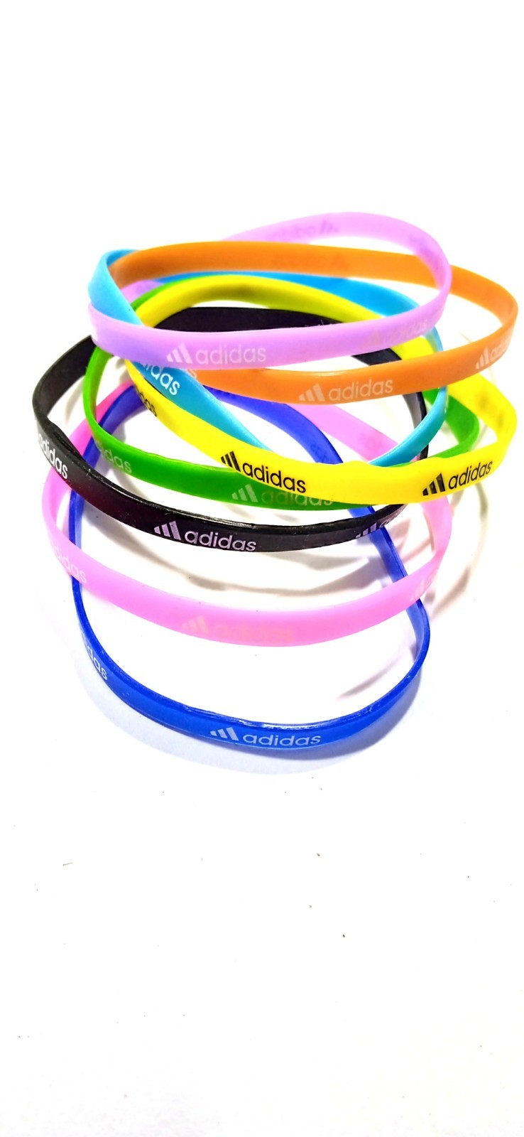 Silicone Wristbands Multicolor Small Bands Thin Bracelet Baller Band Sports Band