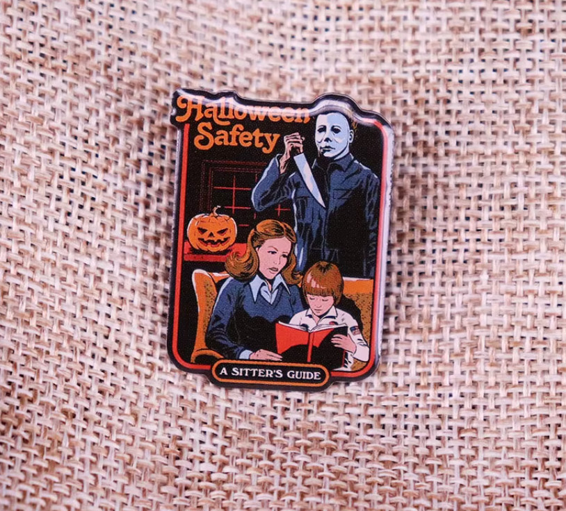 HALLOWEEN SAFETY PIN-2 OR MORE PINS $5.49 SHIPPING-SPEND $20 SHIPPING FREE