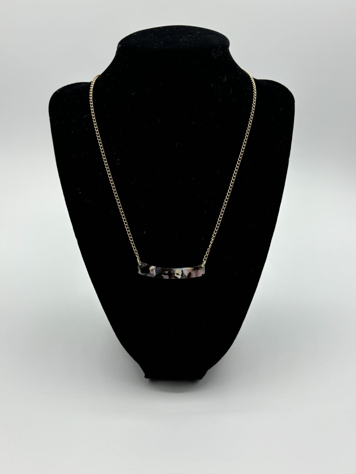 Plunder Multi Color Pendant Gold Tone Beaded Chain Necklace 17 Inches