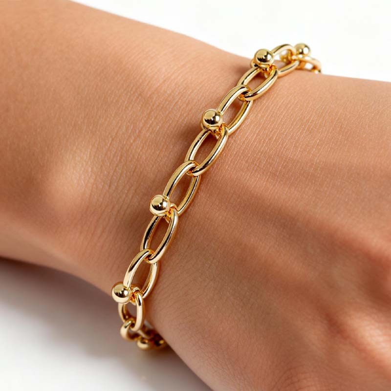 7.5″ Banana Republic Statement Chain Bracelet Chic Women Party Vacation Jewelry