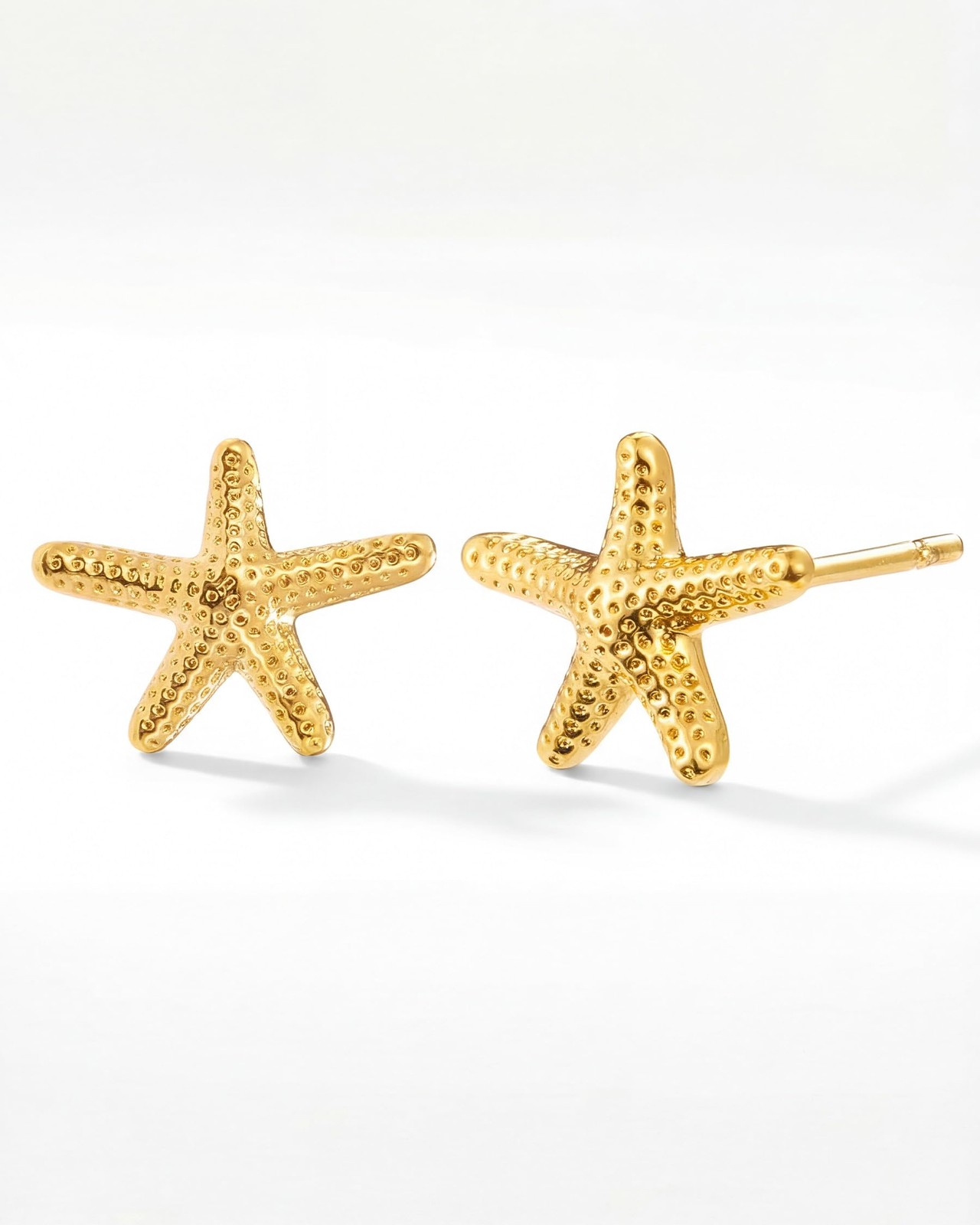 Gold Earrings for Women Trendy 14K Starfish & Stud