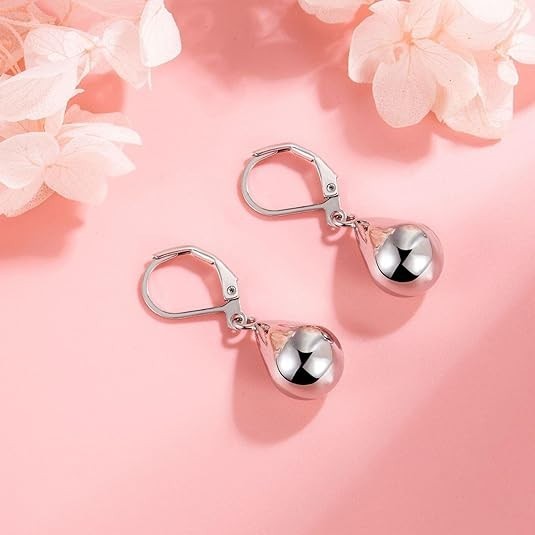 Teardrop Leverback Earrings for Women Waterdrop Tear Drop Dangle Earrings Jew…