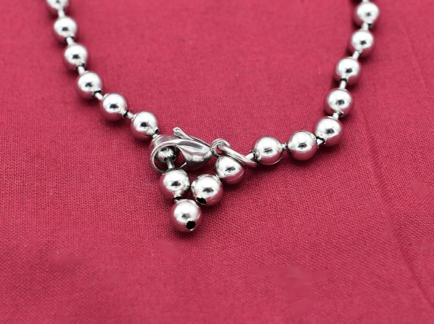 40 INCH 6MM STAINLESS STEEL SILVER ADJUSTABLE WAIST BODY BALL CHAIN