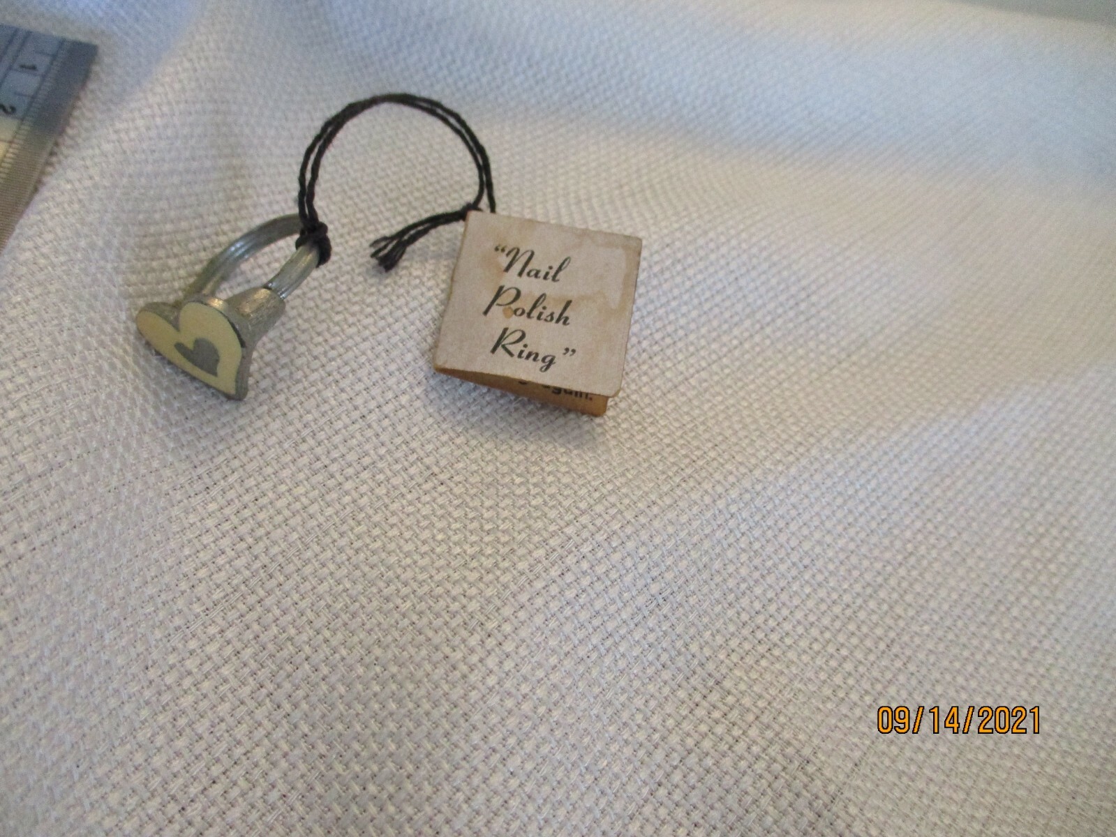 vintage adjustable pain nail polish ring with tags nailpolish match your nails