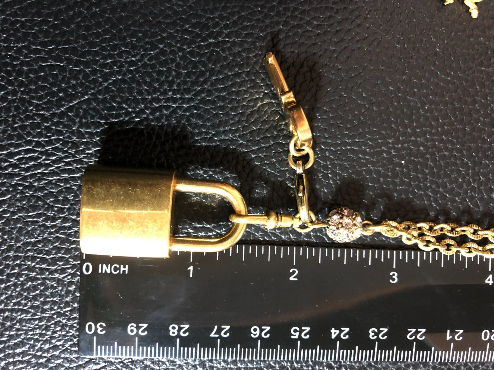 CABI Gold Lock Key Necklace +David Aubrey Virgo Horoscope Zodiac Necklace + 8457