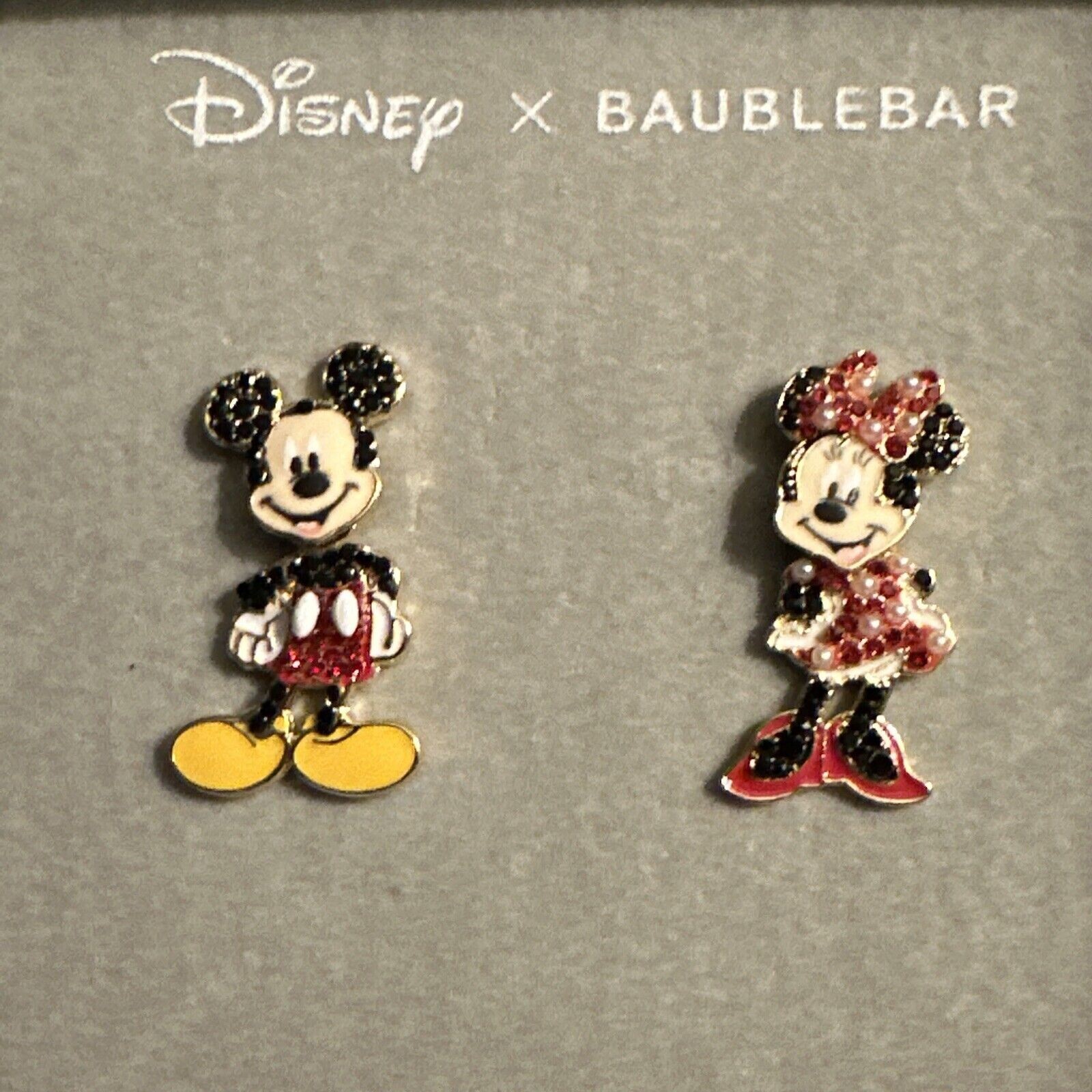 Disney Baublebar Minnie and Mickey Mouse Fashion Earrings Great Gift Idea