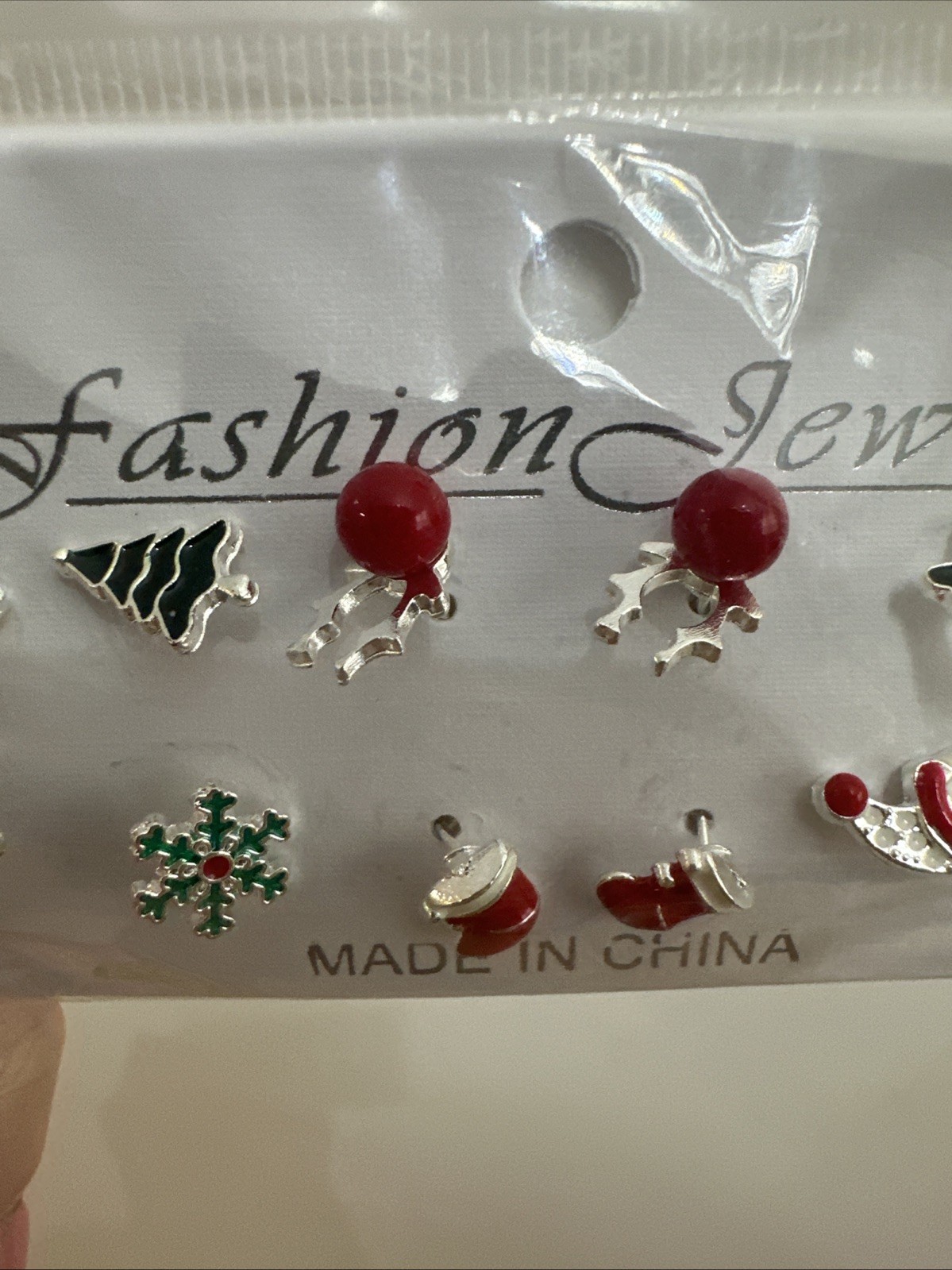Set of 6 Christmas Earrings – New