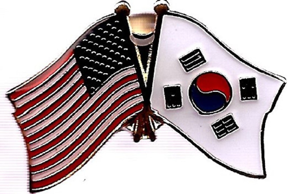 Wholesale Pack of 3 USA American South Korea Friendship Flag Hat Cap lapel Pin