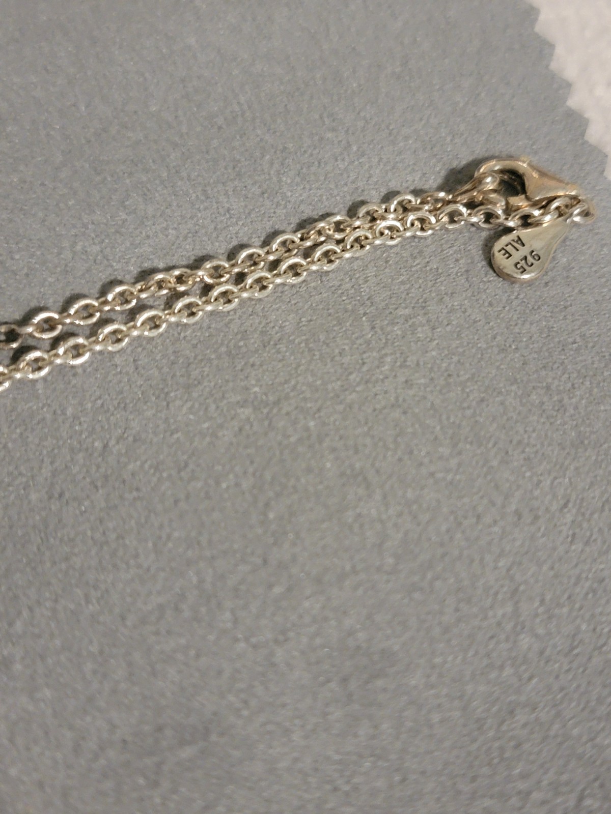 PANDORA Adjustable Cable Chain 17.7 in Sterling Silver Chain Necklace 1.9mm