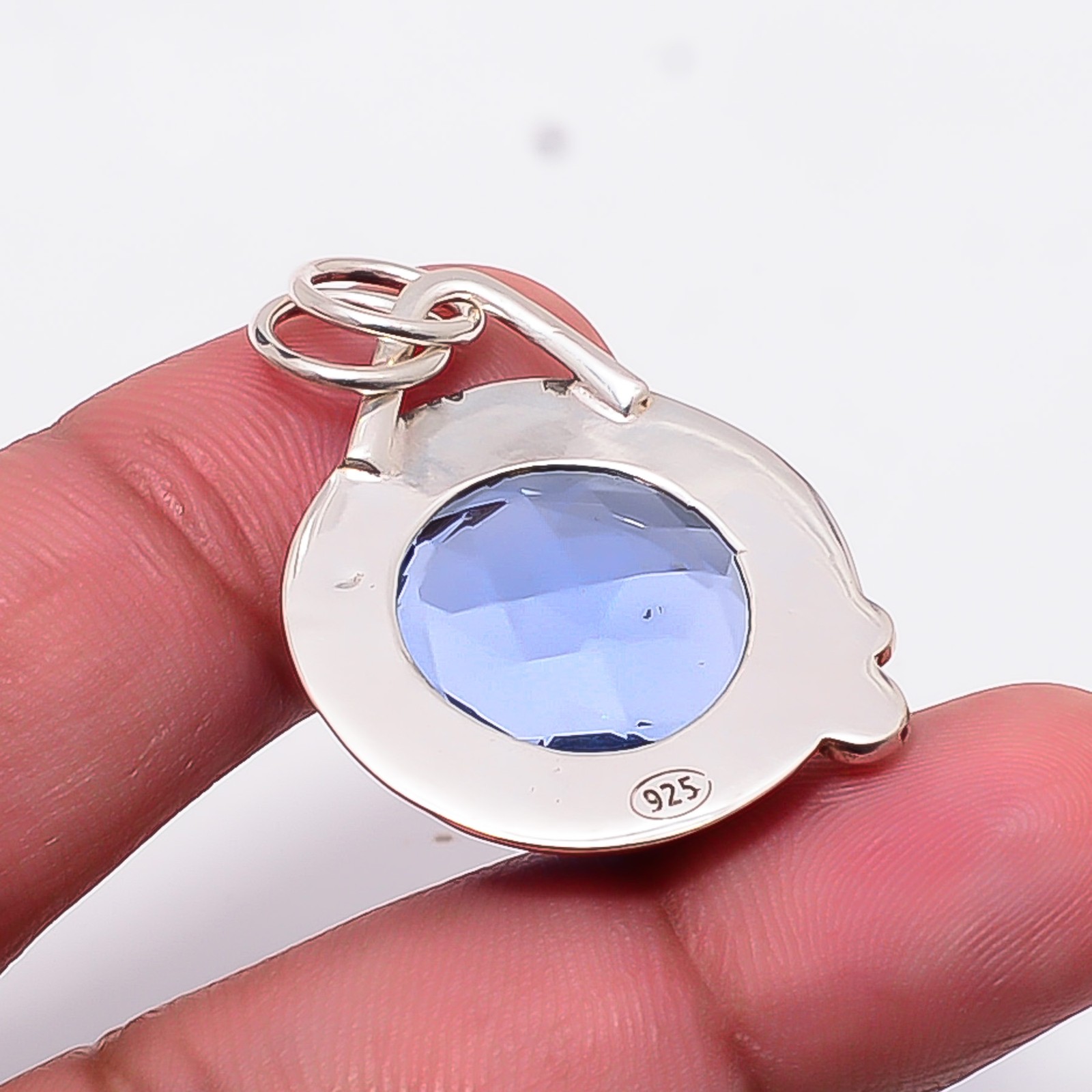 Tanzanite Designer Handmade 925 Sterling Silver Pendant 1.4″ P10880124153