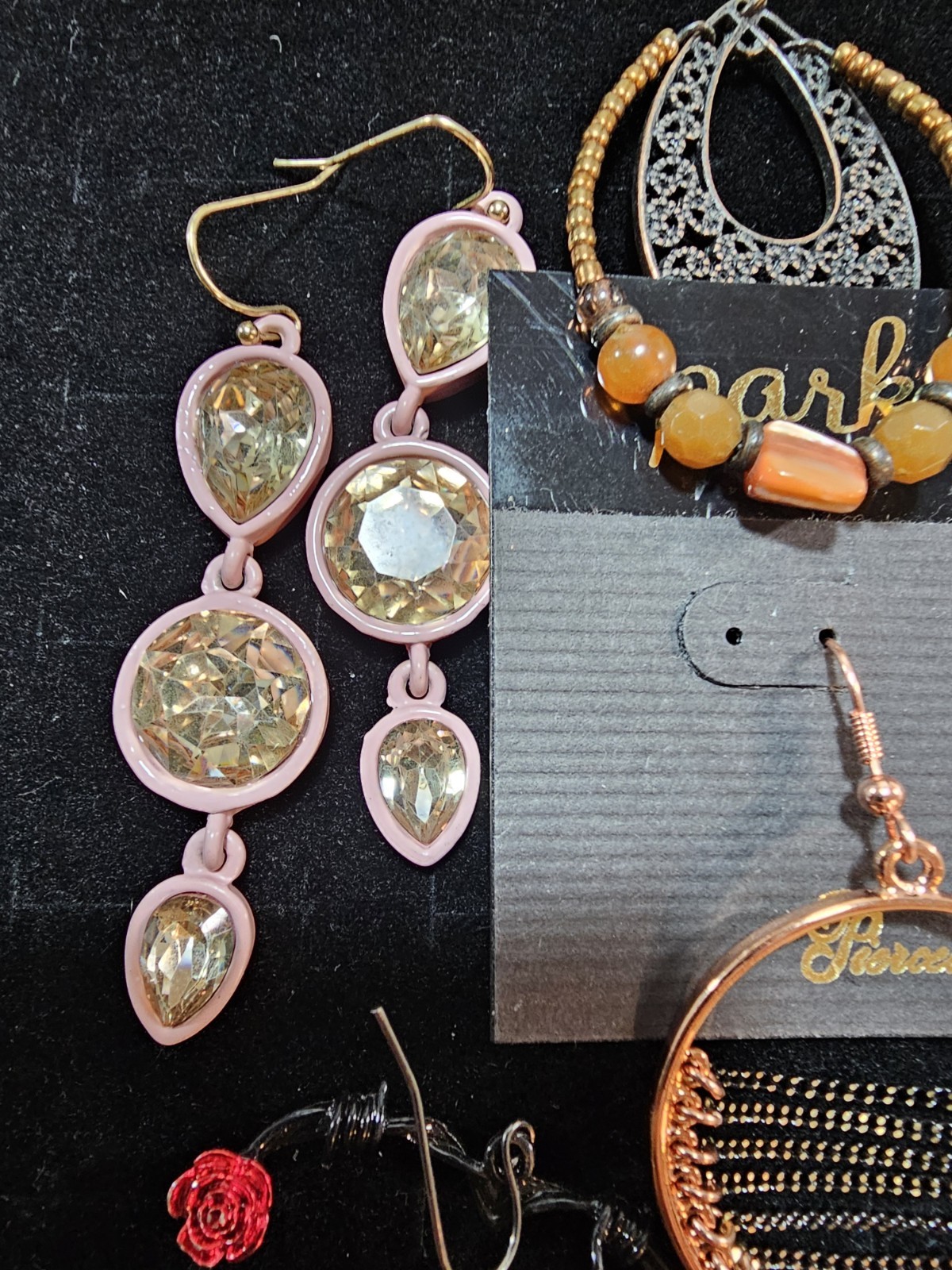 Mixed Earring Lot Dangle Drop Mixed Colors Styles Wearable Jewelry