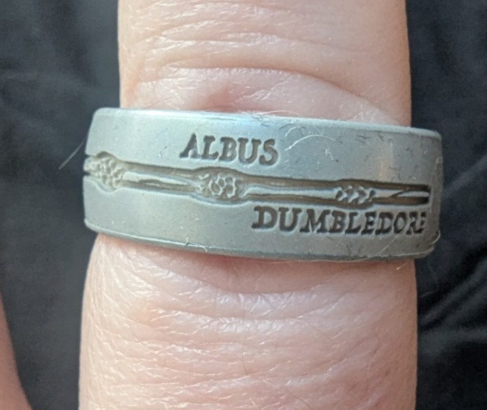 Enso Ring – Size 10 – Albus Dumbledore Wand Ring