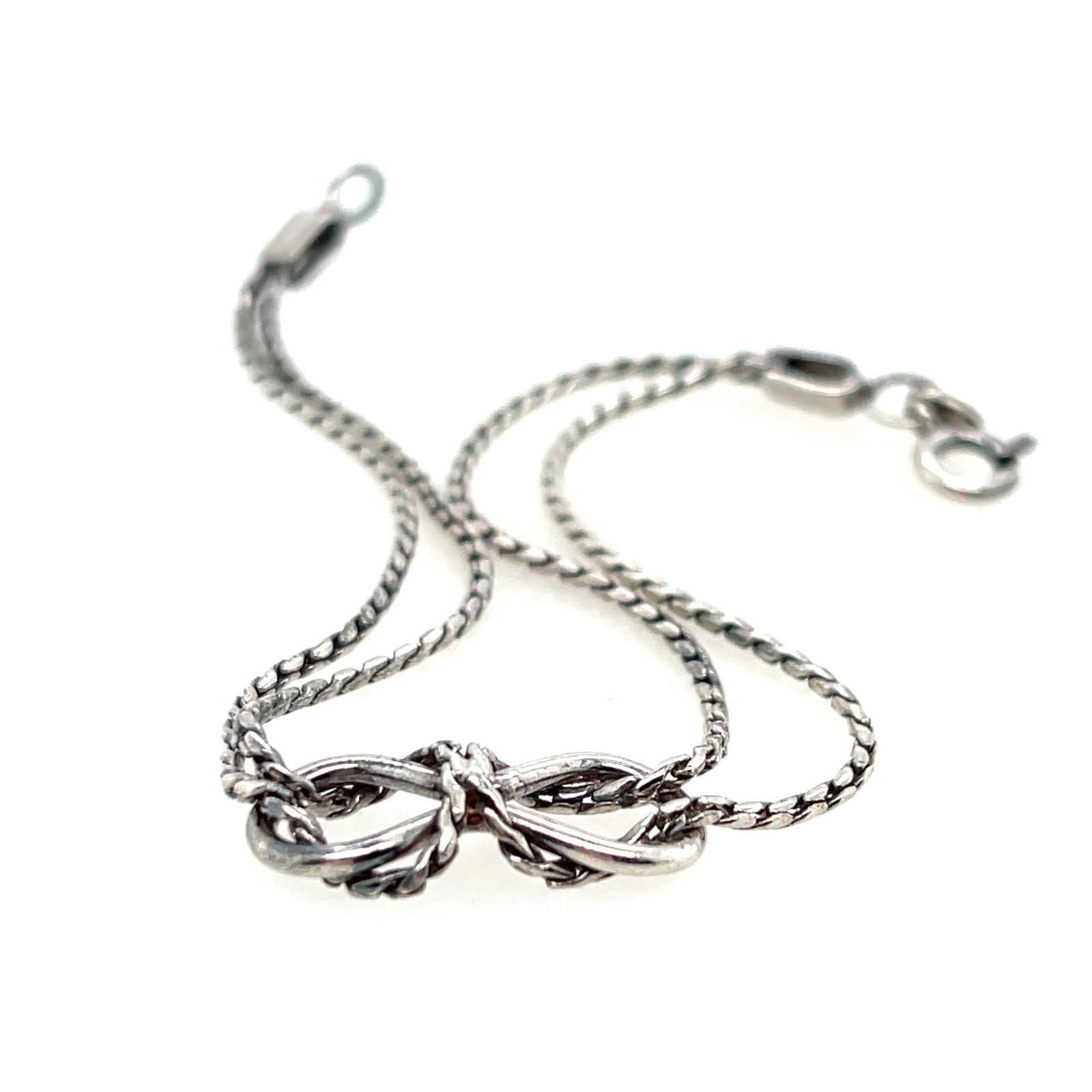 Sterling Silver Infinity Bracelet – 18.5cm – 5.00g – Marked 925 ITALY 127 AR