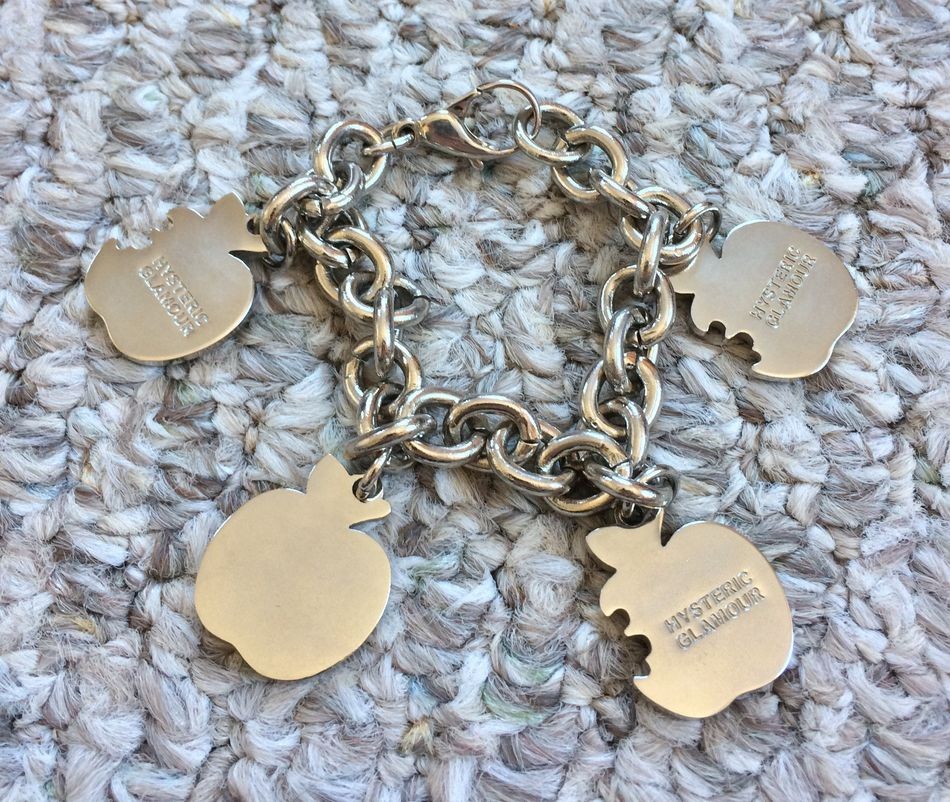 Hysteric Glamour Skull Apple Charm Bracelet