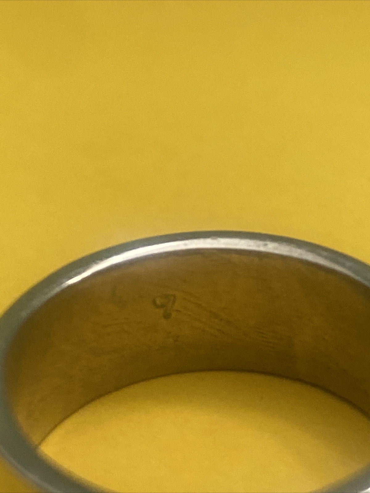 Longaberger Basket Silver Tone Ring Custom? Has Makers Mark Sterling? Not Sure
