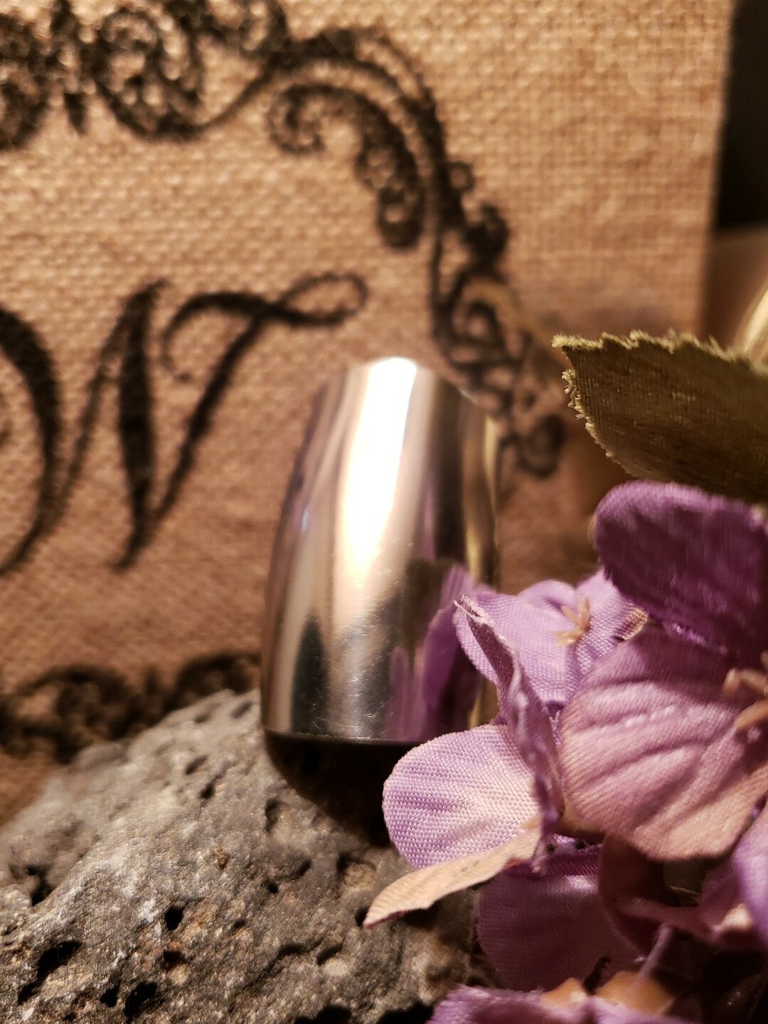 Spoon Bowl Cuff Ring Handmade, silver 6-15 men women statement large stainless
