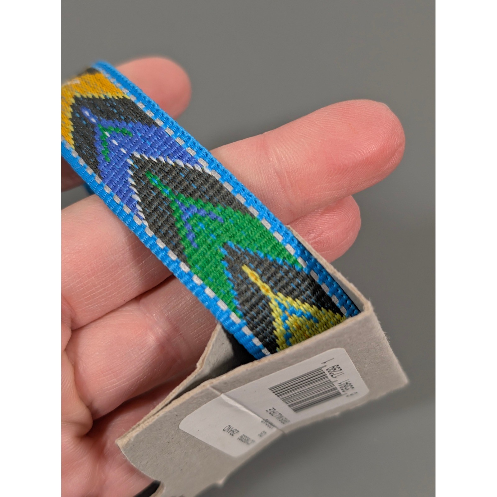 Chaco Z Band Bracelet Blue Green Arrow Pattern Adjustable Nylon Cord NWT