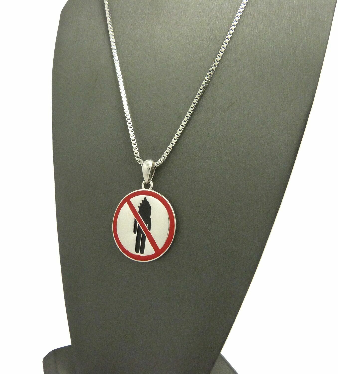 Hip Hop Iced Travis Scott Rodeo Pendant & 2mm 24″ Box Chain Necklace