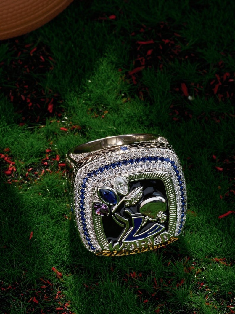 Fully Custom Championship Ring 925 Silver Personalized Team And Corporate Ring