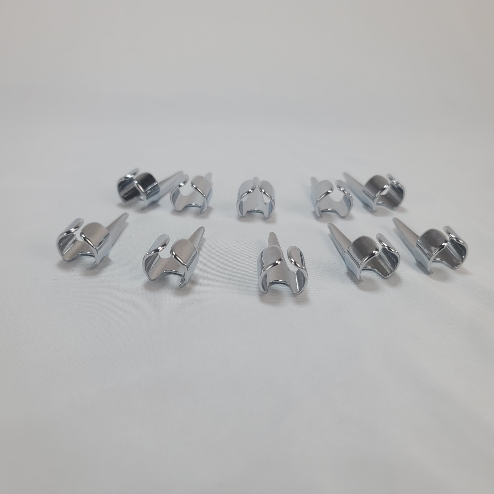 10pc Stainless Steel Claw Rings Gothic Witch Vampire Cosplay Nail Set